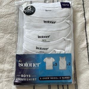 Isotoner Boys White Undershirt size 10/12